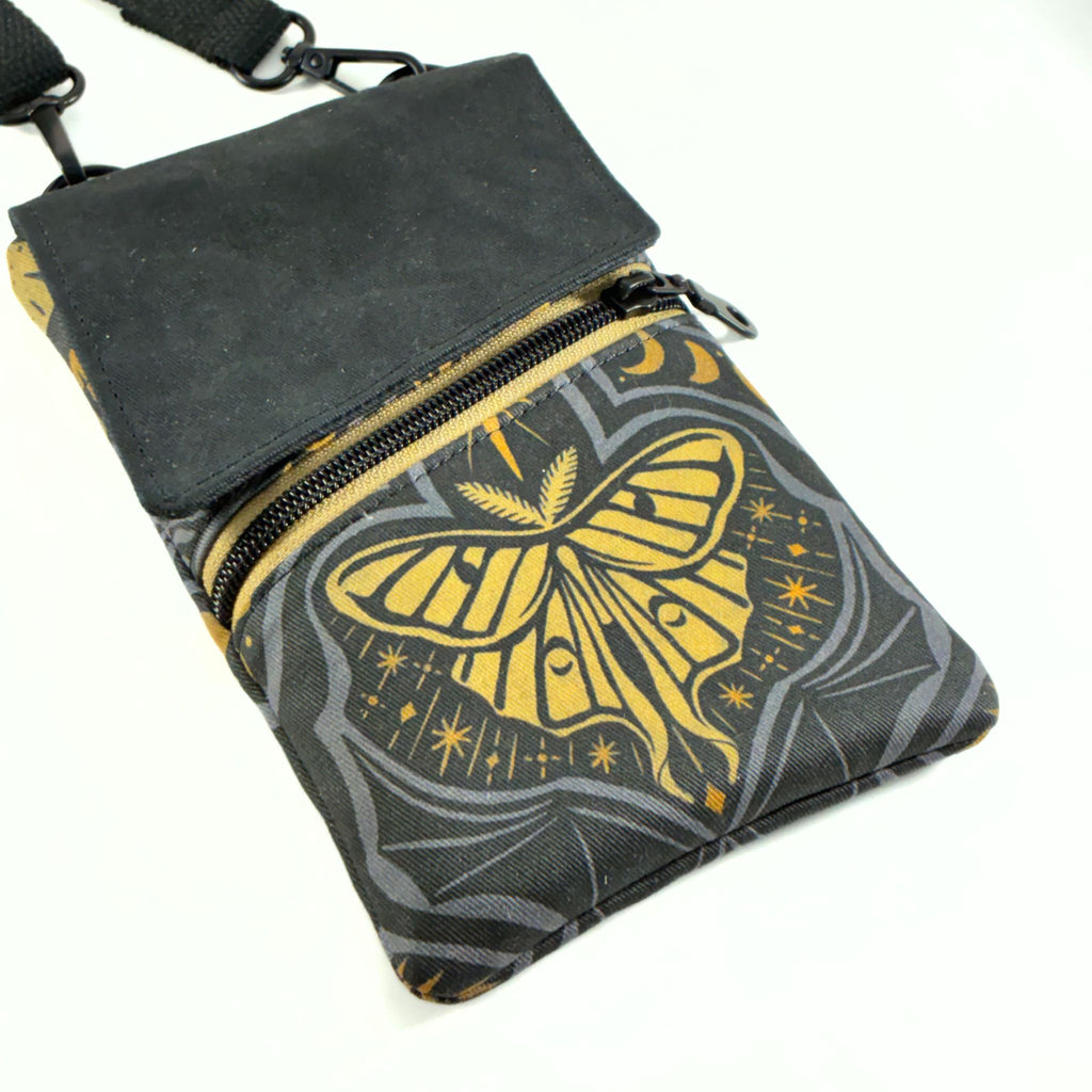 Celestial Luna Moth Phone Bag