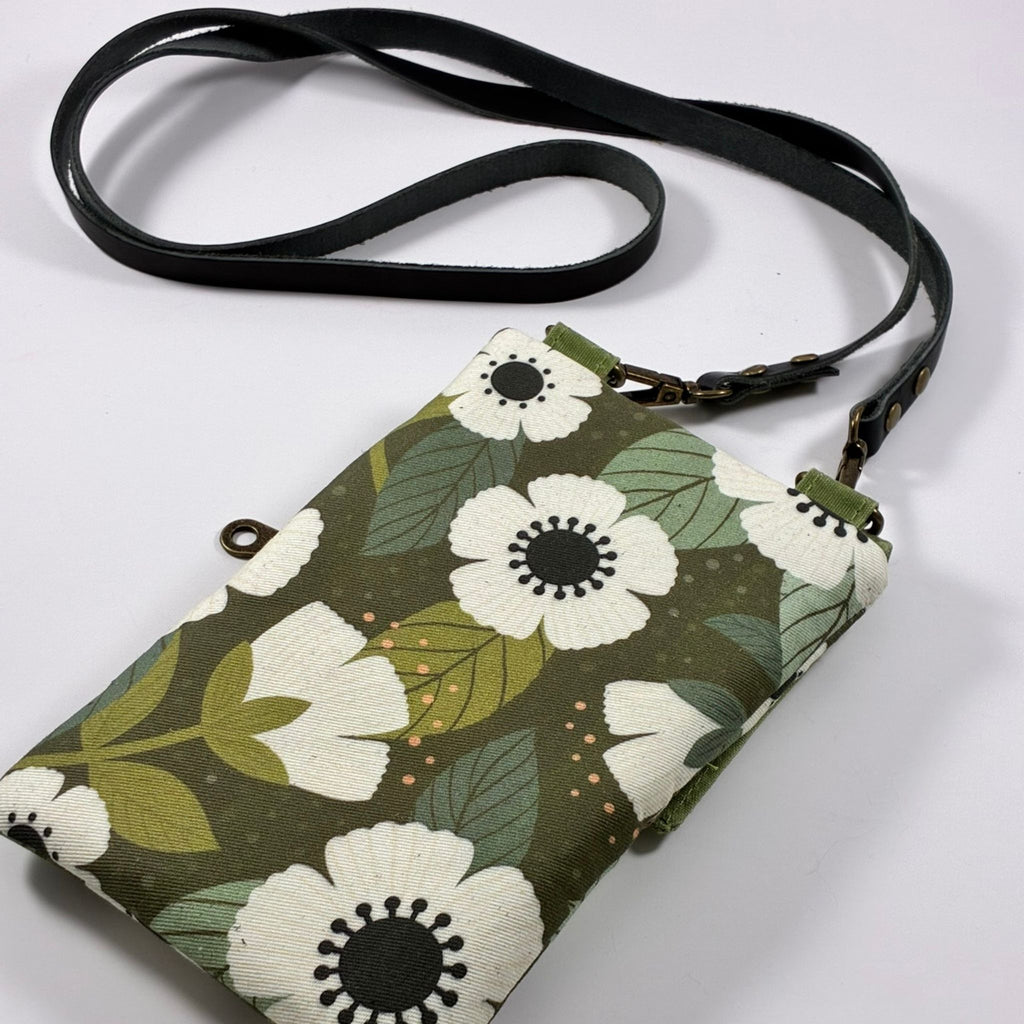 Blooms in Green Phone Bag