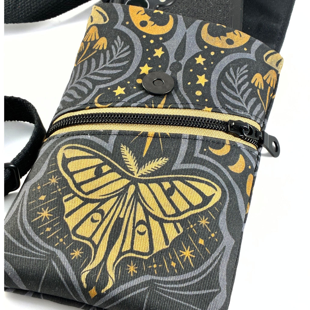 Celestial Luna Moth Phone Bag
