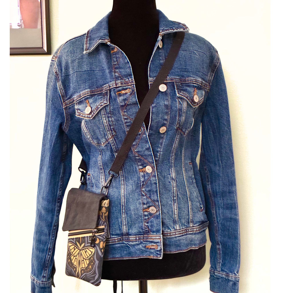 Celestial Luna Moth Phone Bag